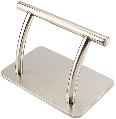 Dailygoods- Kappersvoeten Roestvrij staal - Voetsteun - Modern ontwerp - Duurzaam - Snel geleverd - Glanzende look - Voetensteun
