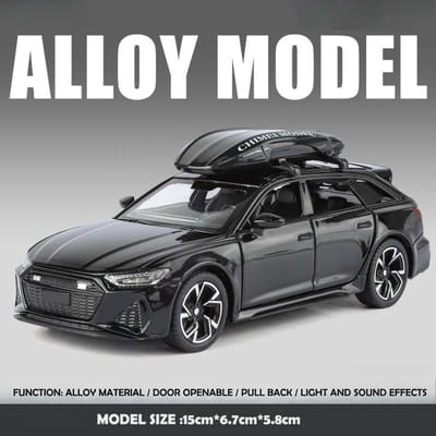 Diecast 1/32 Schaal Rs6 Stationwagon Legering Auto Model Simulatie Toerwagen Speelgoed Voor Kinderen Jongen Cadeau Verzameling Miniature Auto
