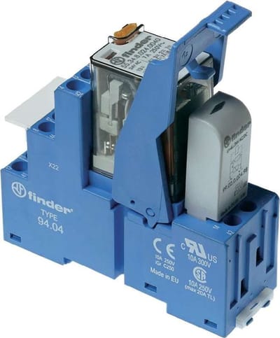 Finder 58.34.8.024.0060 Relaismodule Nominale spanning: 24 V/AC Schakelstroom (max.): 7 A 4x wisselcontact 1 stuk(s)