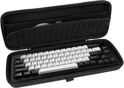 Dailygoods - Harde reiskoffer - Toetsenbordhoes - Compact formaat - Draagtas - Geschikt voor 65% toetsenborden - Opbergtas voor toetsenborden