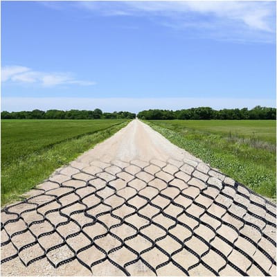 Grind Stabilisator Rooster - Honingraat Pad - Oprit Aanleggen - Hoge Treksterkte - 3 x 5 m - Zwart