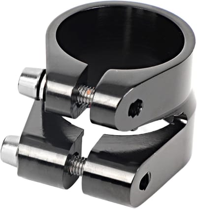 Zadelpenklem - Zadelsteun Fietszadelklem - Fietsstabiliteit Verbeteren - Lichtgewicht Aluminium - 43 gram - Zwart