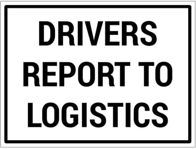 Drivers report to logistics bord | gecoat dibond materiaal | 20 x 15 cm