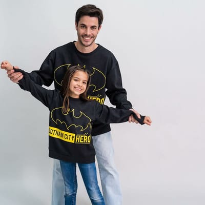 Men’s Sweatshirt without Hood Batman Black