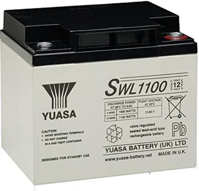 Loodaccu - Accu 12V - Energie Opslag - Hoge Ontladingscapaciteit - 40Ah - Grijs