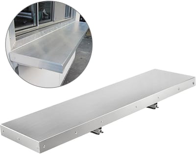 VEVOR 48 Inch Keukenplank Roestvrijstalen Plank Wandplank Wandplank Kruidenregel Gastronomie Wandplank
