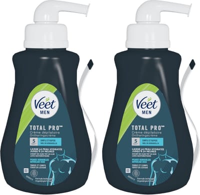 Veet - Men - Ontharingscreme Gevoelige for Men 400ML - 2 Stuks - Voordeelverpakking