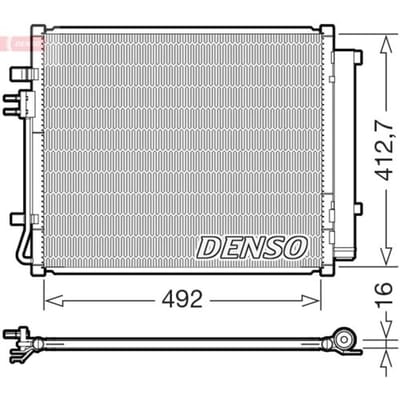 Condensator, airconditioning DENSO DCN43015