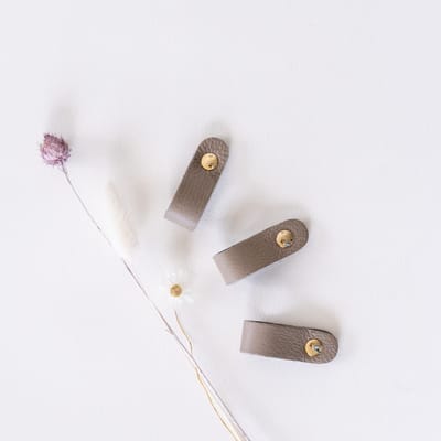 The Leather Rebel - Servetringen - Taupe