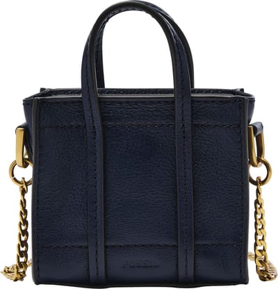 FOSSIL Schoudertas Handtas Carmen Micro Tote Bag Insignia Blue Donkerblauw