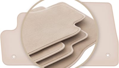 PREMIUM beige vloermatten voor: Ford Transit Connect FL bestelbus 2017-