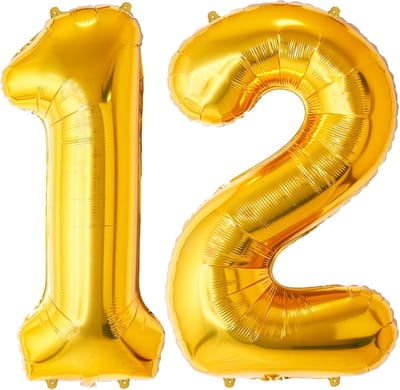 Grote XL Cijferballonnen 100 cm Goud - Feestdecoratie Verjaardag Helium