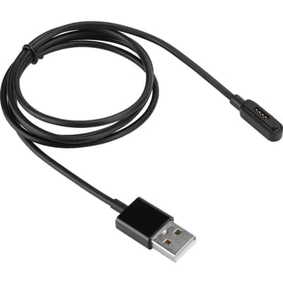 1m3.3ft Smartwatch Magnetische Oplader Oplaad- Datakabel Zwart voor Asus ZenWatch 2 black