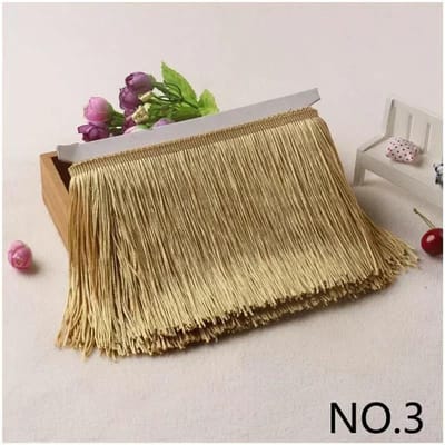 10M 10-30cm Meetee Franje Kwastjes Franjes voor Tassen Decoratieve Afwerkingen Franjes voor Gordijnen Kleding Kant Lint Stof Accessoires 10cm