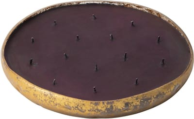 J-Line geurkaars M-Chic - Oud & Amber - glas - goud/zwart - XL - 35U