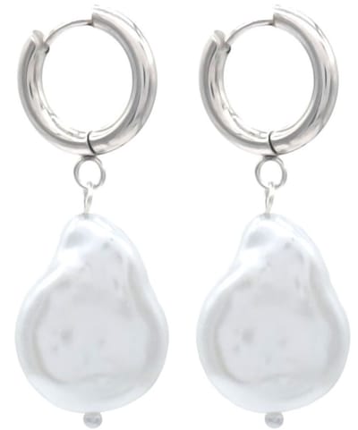 Oorbellen - oorringen - sieraad - oorsieraad - ringen - parels - zilverkleurig - hip - trendy - tijdloos - chique - cadeau - geschenk - feest - feestdagen - dames - verjaardag - vrouwen