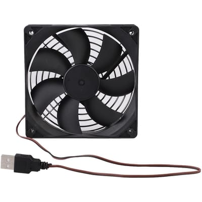 USB Koelventilator Vervanging Computer CPU Koeler Ventilator met IJzeren Rooster voor Desktop PC 80mm 5V black