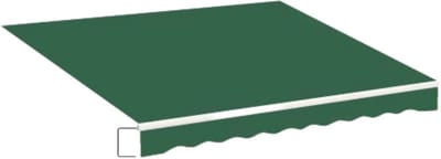 Zonneschermdoek Opulence - 300x250cm - Vervangend Stof 420D Oxford - Schaduwdoek - Luifeldoek - Zonwering - PU coating - Donkergroen