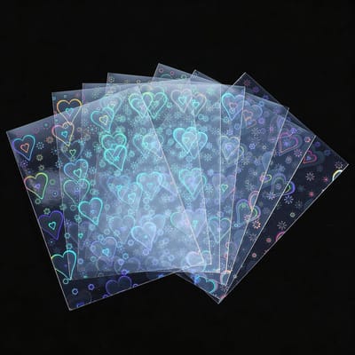 100 stuks transparante fotokaartenmouwen voor verzamelkaarten, fotokaarthouders en holografische kaarthoezen (9 x 6,5 cm)