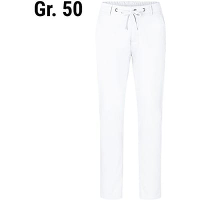 (6 stuks) KARLOWSKY Heren Modern Stretch Chino Broek - Wit - maat: 50
