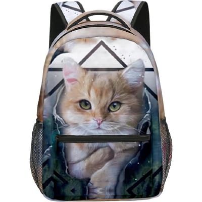 Luxe Nieuwigheid Coole Schattige Kat Patroon student Boekentas Notebook Rugzakken 3D Print Oxford Waterdicht Jongens/Meisjes Reisrugzakken