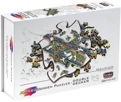 Eureka Rainbo Houten Puzzel Dubbeldekker 112pcs