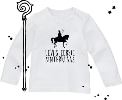 Strijkapplicatie _ Sinterklaas _ Naam eerste Sinterklaas