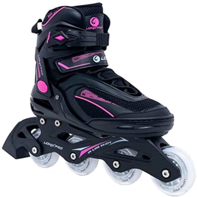Inline Skates Roze/Blauw Voor Meisjes, Jongens, Vrouwen en Mannen - Hoge Prestaties Fitness