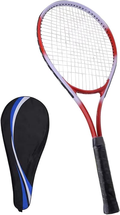 Tennis Racket 27 inch voor Beginners en Volwassenen - Lichtgewicht Enkel Racket Set met Draagtas voor Mannen en Vrouwen, Ideaal voor Recreatief Spelen