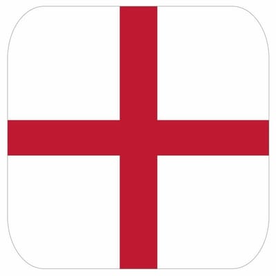 Bierviltjes Engeland - 15x stuks - Europa - vierkant - landen thema - 9x9 cm