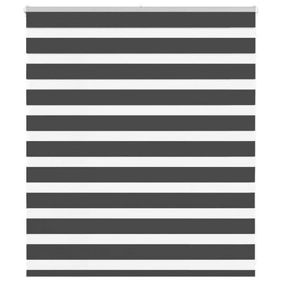 vidaXL - Zebra - rolgordijn - 120x100 - cm - stofbreedte - 115,9 - cm - zwart