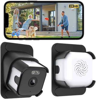 Namajunas - Beveiligingscamera voor buiten en binnen - Raamcamera 3MP 2K - 2.4GHz & 5GHz WiFi bewakingscamera - ChroMax AI Kleurnachtzicht - 24/7 opname - Bewegingsdetectie