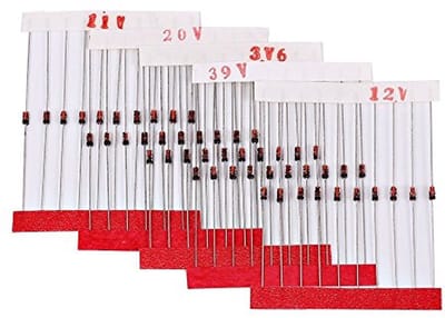 Zener Diode Set - 300 Stuks (2V tot 39V) Mix van 30 Waarden 1/2W