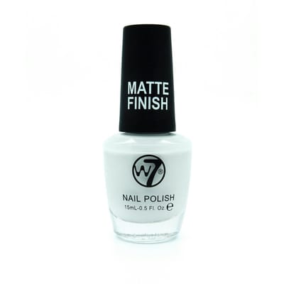 W7 Nail Polish 148 Matte White 15 ml