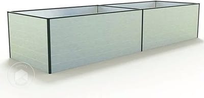 387 x 150 x 77 cm Moestuinbak Kingsize Daniela, Aluminium (geanodiseerd)