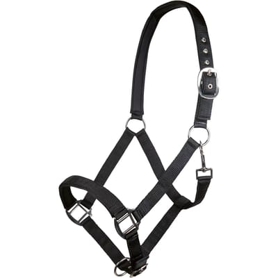 Nylon halster voor paard met zachte voering HKM Charming