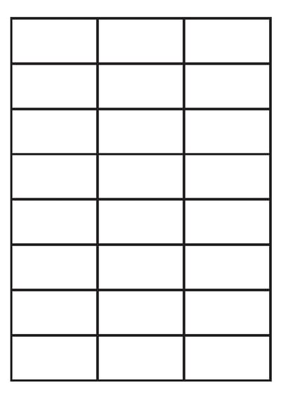 A4 etiketten 64,6 x 33,8 mm wit (100 vel)