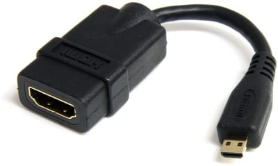 StarTech 12 cm High-speed HDMI-adapterkabel - HDMI-naar-HDMI Micro - F/M