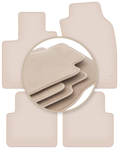 PREMIUM beige vloermatten voor: Fiat Panda III hatchback 2012-