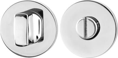 Toiletgarnituur - RVS gepolijst - RVS - GPF - Binnendeur - GPF0910.45 50x6mm stift 8mm RVS gepolijst grote knop
