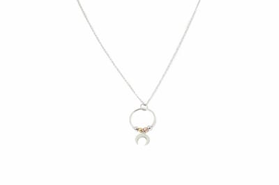 HÕBE – Anillo Zilver Ketting – Stainless Steel – Gerecycled Edelstaal – Collier – Handgemaakte Sieraad – Accessories – Dames Ketting – Karabijnhaaksluiting