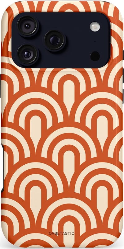 Casetastic hoesje geschikt voor Apple iPhone 17 Pro Max - MagSafe - Dubbellaagse bescherming - Oranje Bogen Parade - Fashion Case - Terracotta Crème