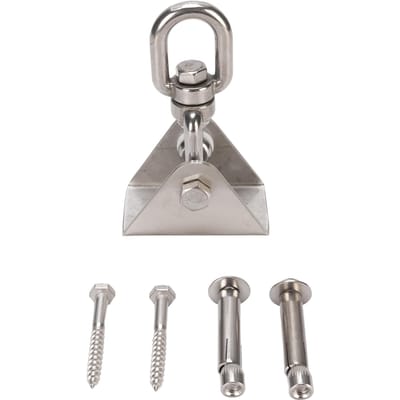 Schommelhangers Set 360 graden Draaibaar RVS Draaihaak voor Schommel 1200 Lb Belasting Hangmathaken voor