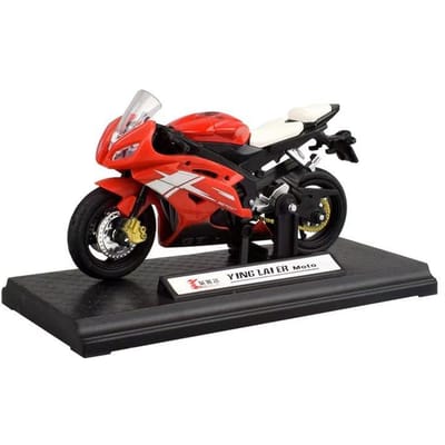 1:18 Huis Legering Auto Decor Off-Road Voertuig Collectie Kantoor Model Speelgoed Diecast Motorfiets Simulatie Draagbaar