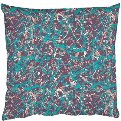 Sierkussens - Kussentjes Woonkamer - 50x50 cm - Spat - Abstract - Oranje - Groen