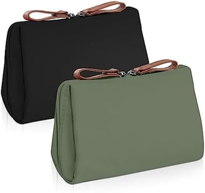 PromoHome Waterdichte Make-up Tas Reizen - Compacte Cosmetiekoffer met 5 Vakken - Multifunctionele Toilettas Organizer voor Vrouwen - Lichtgewicht Reisaccessoire