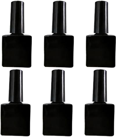Dailygoods- Nagellakfles 10 ml - 6 Stuks - Lege Glas Flessen - Navulbare Containers - Antislip Penseel - Lekvrij Ontwerp - Nagellakcontainers