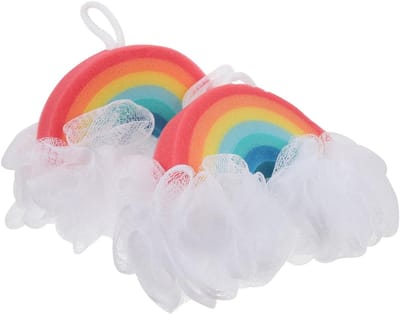 Dailygoody - Peeling-badspons - Herbruikbare spons voor volwassenen en kinderen - Super zachte peeling-spons - Kleur: Multicolor - Verfrissende h