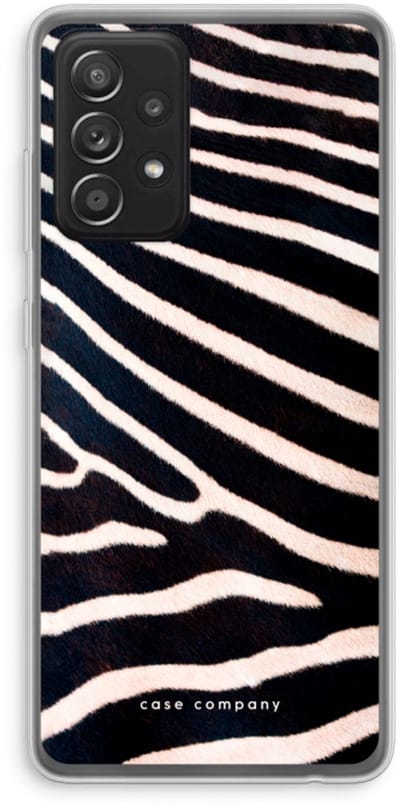 Hoesje geschikt voor Samsung Galaxy A52s 5G hoesje - Zebra - Soft Cover Telefoonhoesje - Bescherming aan alle Kanten en Schermrand
