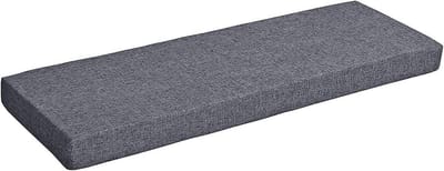 Tuinbankkussen Lang - Zitkussen Buiten - Comfortabel Zitten - Extra Dikke Vulling - 160x45x4cm - Grijs